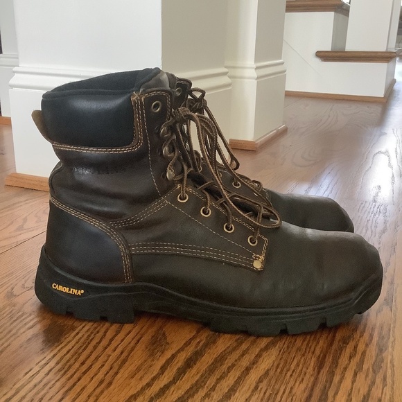 Carolina Men's Rugged Leather Work Boot Size 12 - Picture 9 of 16